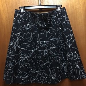 LOFT Floral Print Skirt